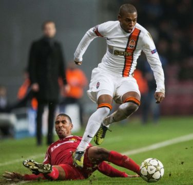 Luiz Adriano beim Spiel gegen Nordsjaelland
