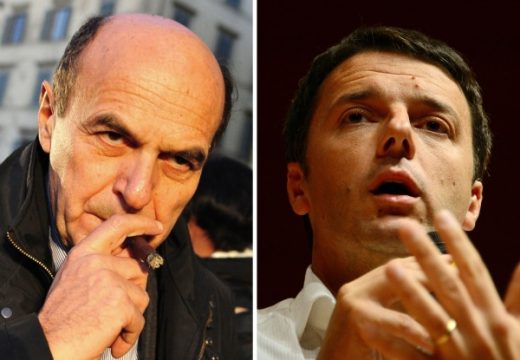 Pier Luigi Bersani und Matteo Renzi