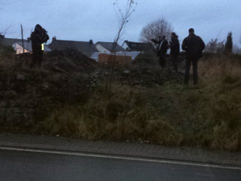 Auf diesem Gelände wurde die Bombe entdeckt