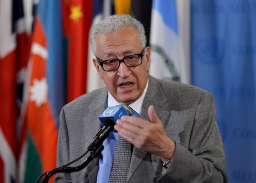 UN-Sondervermittler Lakhdar Brahimi in New York