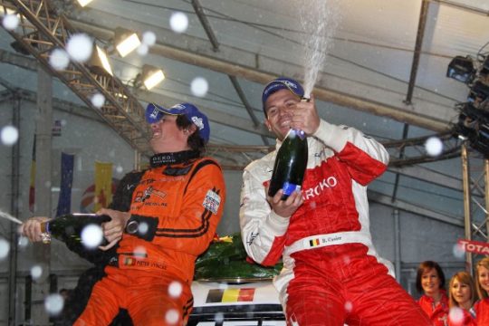 Bernd Casier und sein Co-Pilot Pieter Vyncke