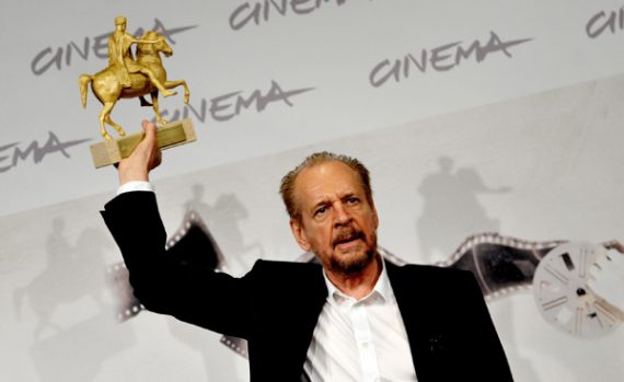 Regisseur Larry Clark mit dem Marc Aurelio Award in Rom