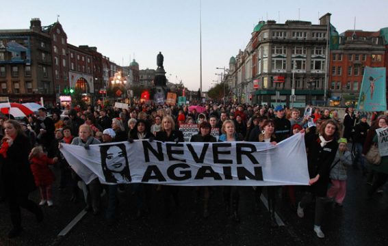 Dublin: Demonstration für das Recht auf Abtreibung