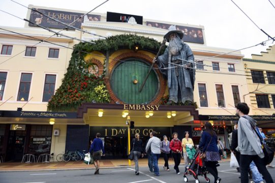 Wellington zur Premiere im Hobbit-Fieber