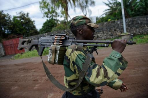 Ein Rebell in den Straßen von Goma