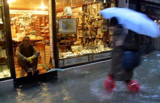 Unwetter über Norditalien: Venedig, 11. November