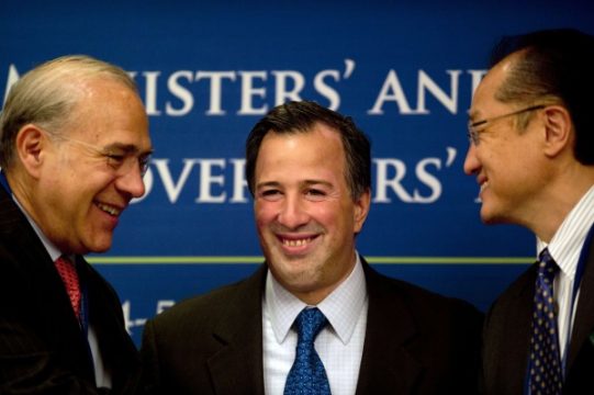 José Angel Gurria, José Antonio Meade und Kim Jim Yung