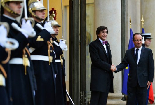 Premier Di Rupo zu Gast bei Frankreichs Präsident Hollande