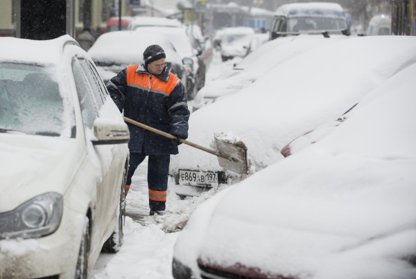 Schneechaos in Moskau