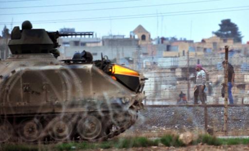 Türkische Soldaten an der Grenze zu Syrien
