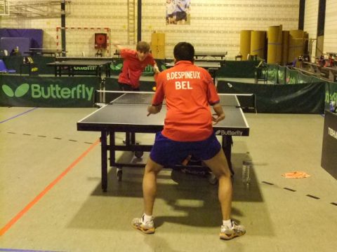 Ostbelgische Tischtennismeisterschaft - Ben Despineux gegen Aaron Lehnen