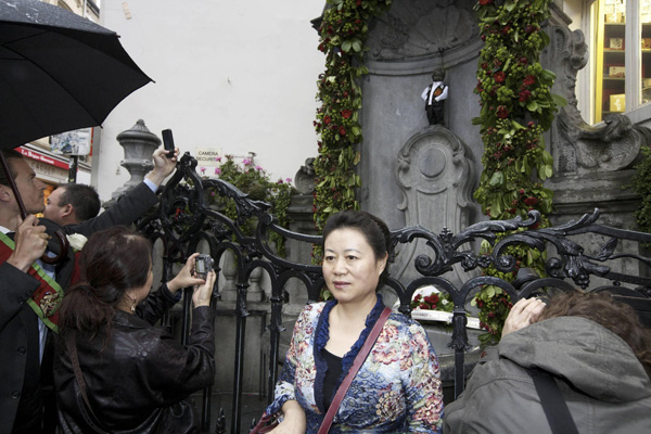 Brüssel und das Manneken Pis sind bei Touristen aus Fernost hoch im Kurs