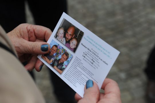 Beisetzung der fünf Brandopfer aus Han-sur-Lesse in Wellin