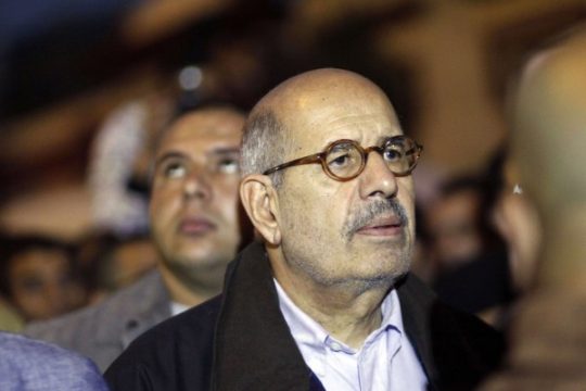 Friedensnobelpreisträger Mohammed El Baradei (27. November)