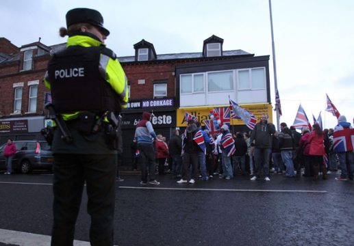 Pro-britische Demonstranten in Belfast