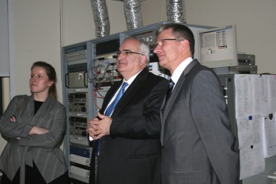 Isabelle Weykmans, Botschafter Jean-Jacques Welfring und Toni Wimmer