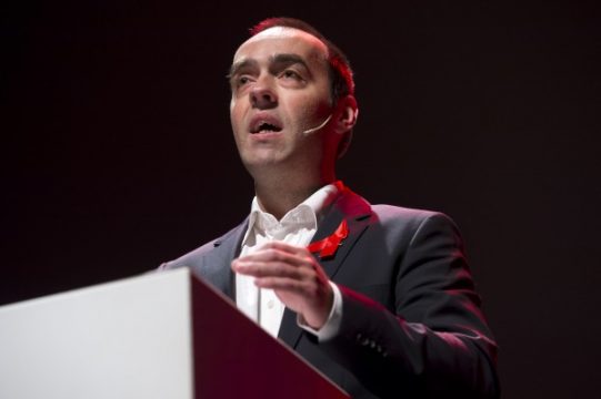 Bruno Tobback beim Grundsatzparteitag der SP.A