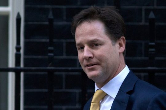 Der stellvertretende britische Regierungschef Nick Clegg