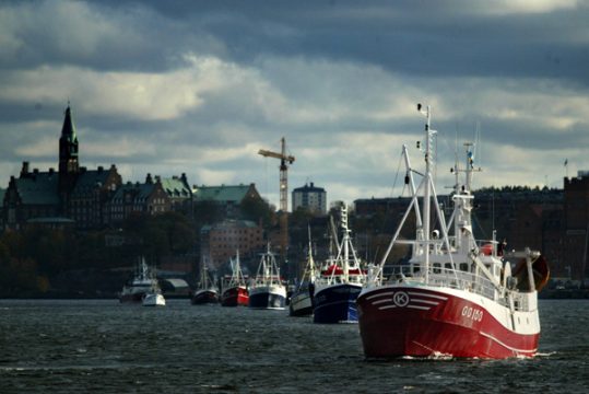 Fischerboote vor der schwedischen Küste