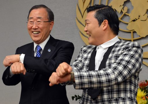 Gangnam Style: Ban Ki Moon und Psy