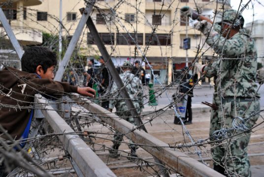 Heliopolis, Kairo: Absperrung in der Nähe des Präsidentenpalasts