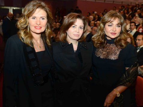 Die ägyptischen Schauspielerinnen Yusra, Ilham Schahin und Leila Alwi (vlnr)