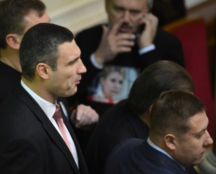 Vitali Klitschko im ukrainischen Parlament