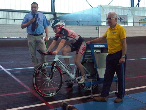 Bahnomnium: Eva-Maria Plam wird in Gent Vize-Landesmeisterin