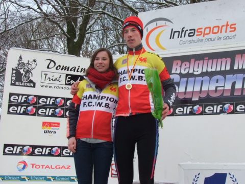 Radcross: Walloniemeisterschaften in Bilstain - Eva-Maria und Martin Palm