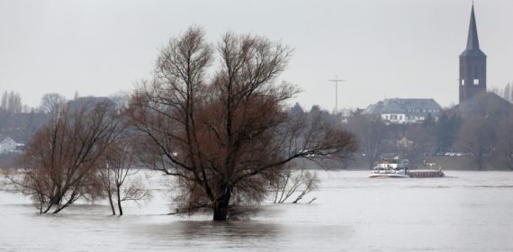 Der Rhein bei Düsseldorf