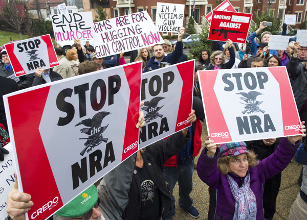 Demonstration gegen die National Rifle Association