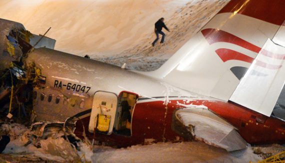 Flugzeugunglück in Moskau: Mindestens vier Tote