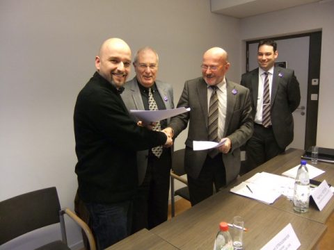 Dirk Schleihs, Marcel Strougmayer, Helmut Heinen und Harald Mollers