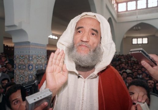 Der marokkanische Islamistenführer Scheich Abdessalam Yassine (Bild vom 15. Dezember 1995)