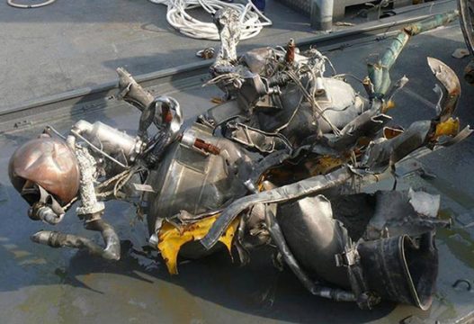 Bruchstücke einer nordkoreanischen Rakete