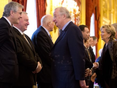 Albert II. beim Neujahrsempfang