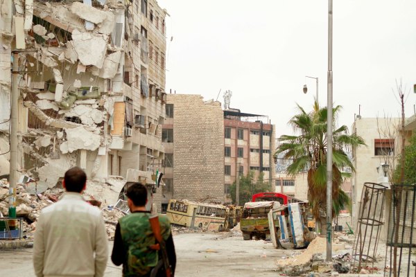 Syrische Rebellen am 1. Januar in Aleppo