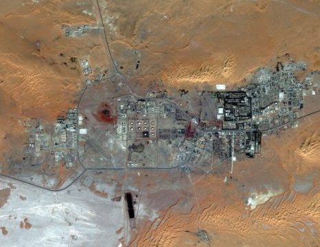 Satellitenansicht der algerischen Gasanlage In Amenas (8.10.)