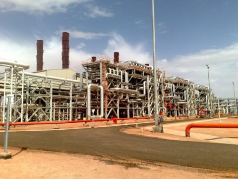 Gasfeld In Amenas im Südosten Algeriens