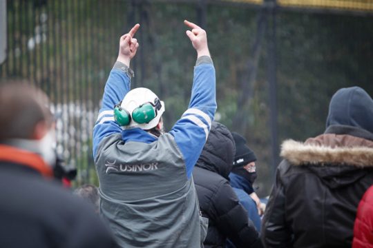 ArcelorMittal: Stahlarbeiter in Brüssel