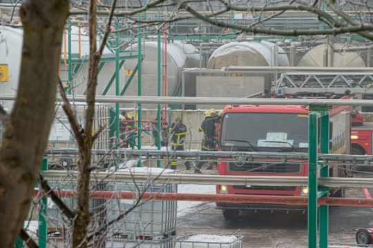 Explosion in Chemieunternehmen Buckman in Gent