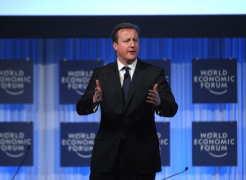 Cameron auf dem Weltwirtschaftsforum in Davos