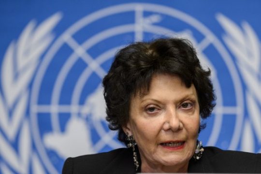 Christine Chanet , Leiterin der Kommission des UN-Menschenrats
