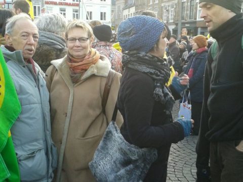 Ecolo Ostbelgien bei der Kundgebung gegen Tihange in Maastricht