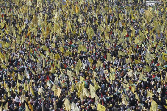 Großdemo von Fatah-Anhängern in Gaza-Stadt