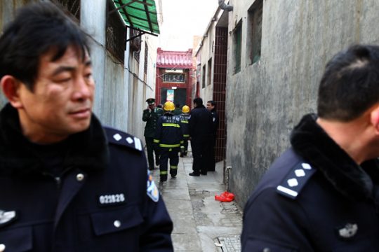 Feuer in chinesischem Kinderheim