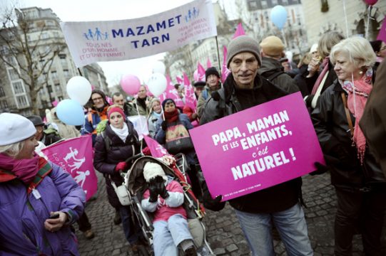 Proteste gegen Homo-Ehe in Frankreich
