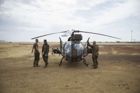 Französischer Hubschrauber "Gazelle" kommt aus Timbuktu zurück
