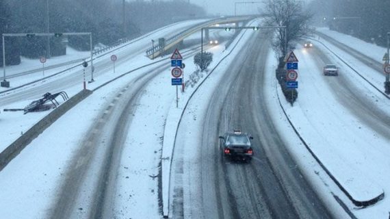 Landesweit gefährlich glatte Straßen