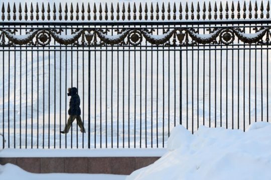 Im Gorky-Park in Moskau (21. Januar)